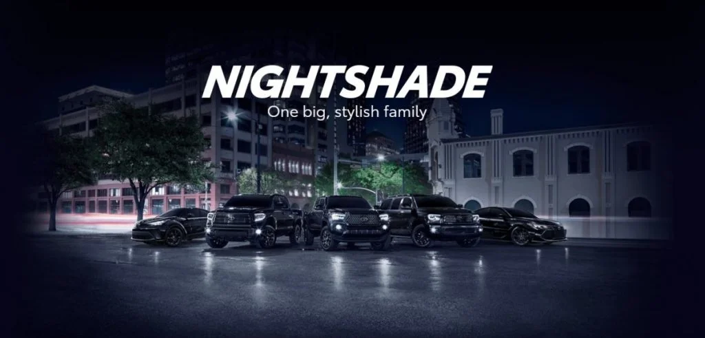 NIGHTSHADEシリーズ黒塗装車種のラインナップ紹介画像