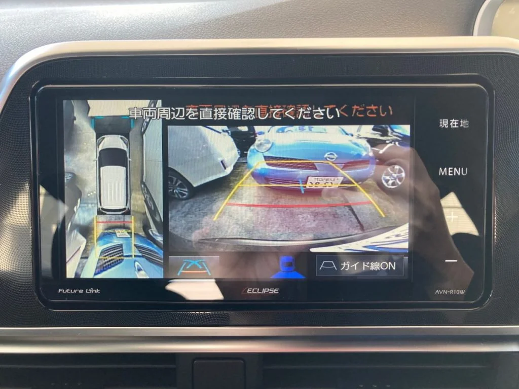 ハイエース パノラミックビューモニター表示画面