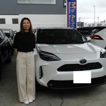 ヤリスクロス Zグレード ハイブリッド パールカラーご納車しました♥♡