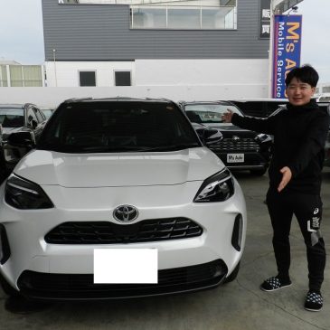 ヤリスクロス ツートンカラー ハイブリッド Zグレード ご納車しました(^_-)-☆