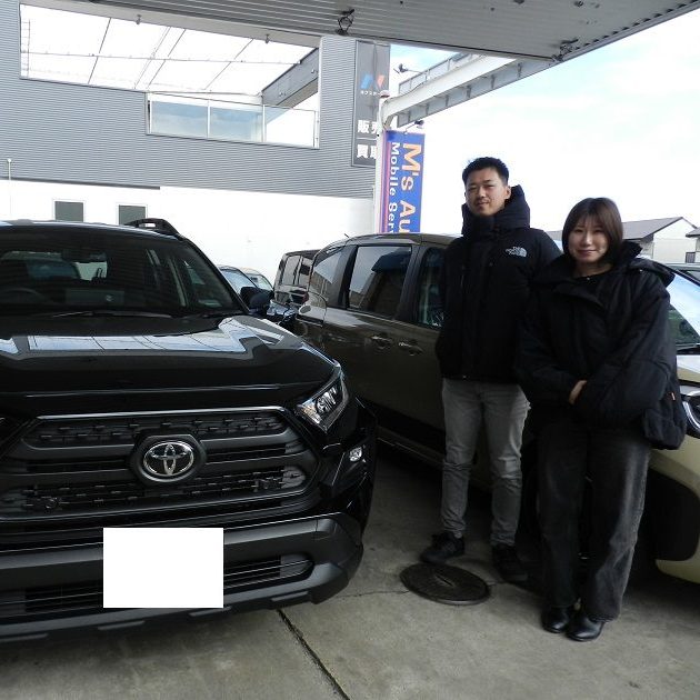 RAV4 オフロードパッケージ２ 特別仕様車 ブラックカラーご納車しました😎