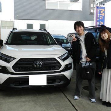 RAV4 ハイブリッド ホワイトカラー 特別仕様車 オフロードPKGⅡ ご納車!!