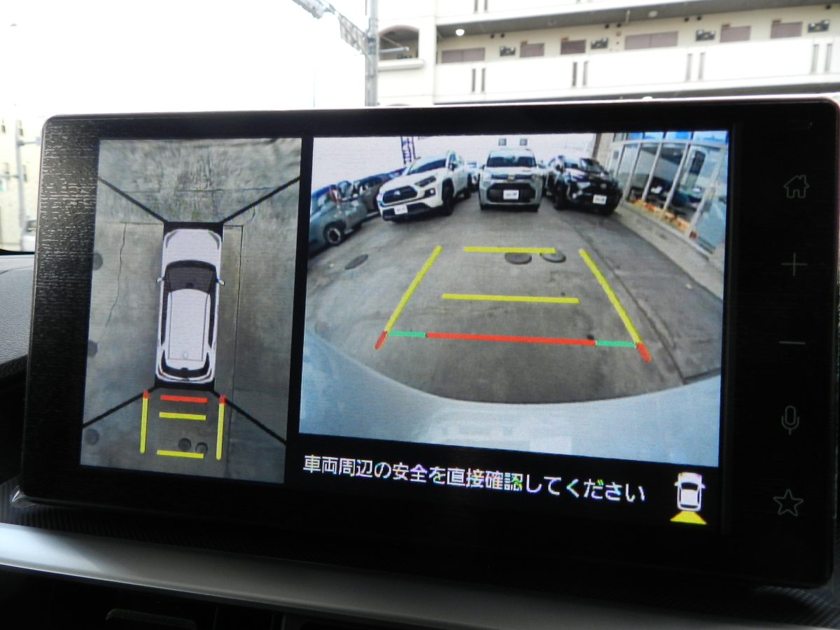 トヨタ ライズ パノラミックビューモニターのカメラ映像
