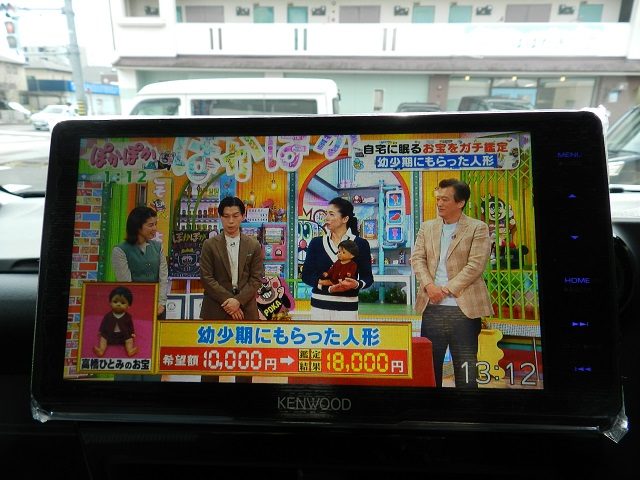 トヨタ ノア メモリーナビのテレビ画面