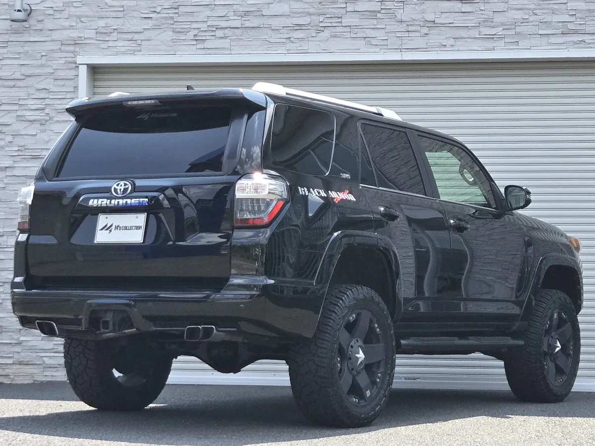 USトヨタ 4RUNNER 2014年式 ブラック リアエクステリア斜め後ろ