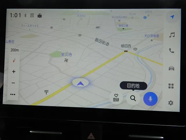 ヴォクシー 2026年式 センターディスプレイのナビ画面