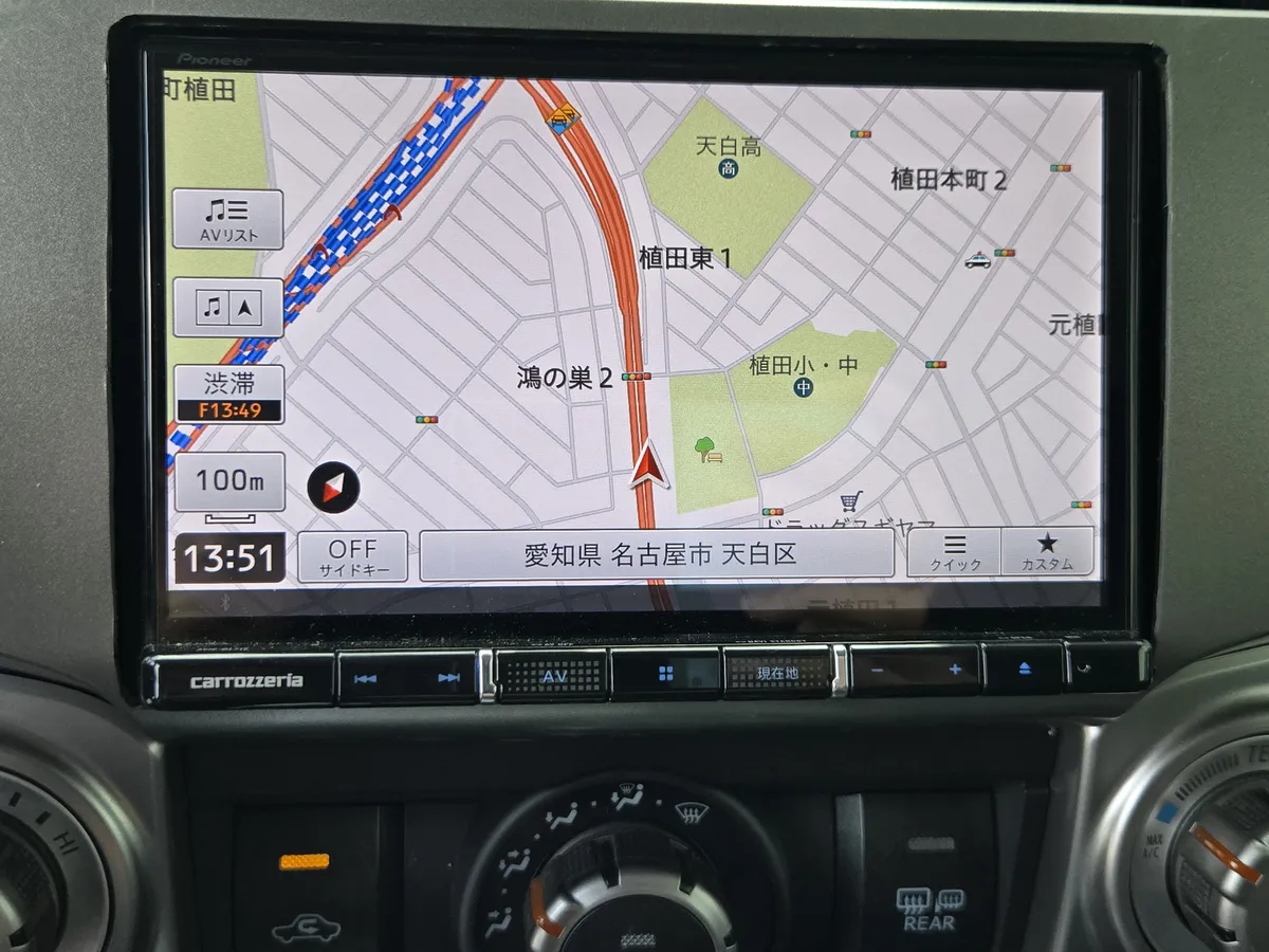 USトヨタ 4RUNNER 2014年式 カロッツェリアのナビ