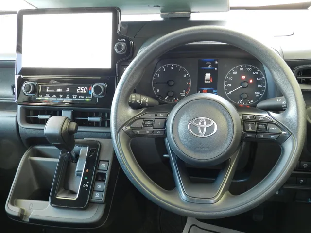 シエンタ 2026年式 G アーバンカーキの運転席まわりと10.5インチのナビ