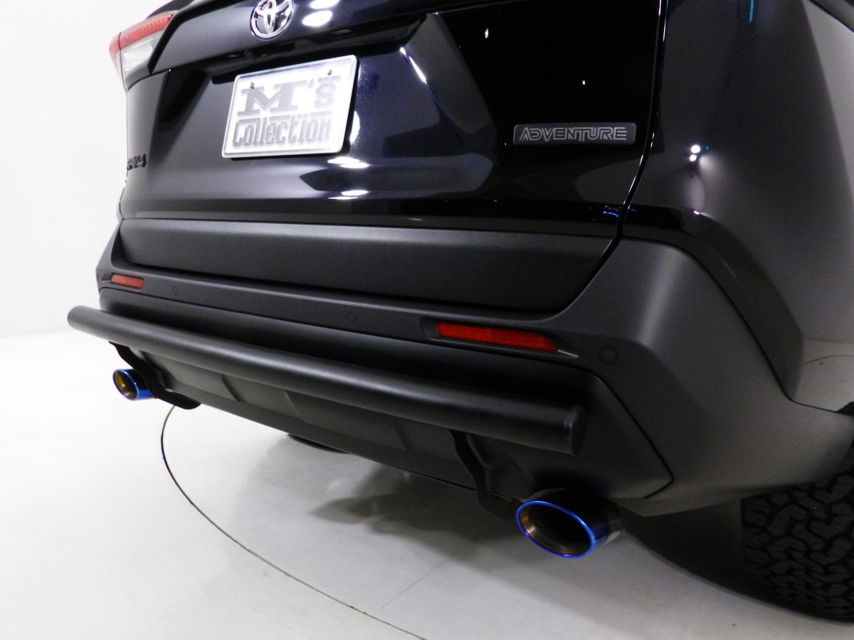 RAV4 リアバンパーガード（ブラックパウダーコート）(エムズオート)
