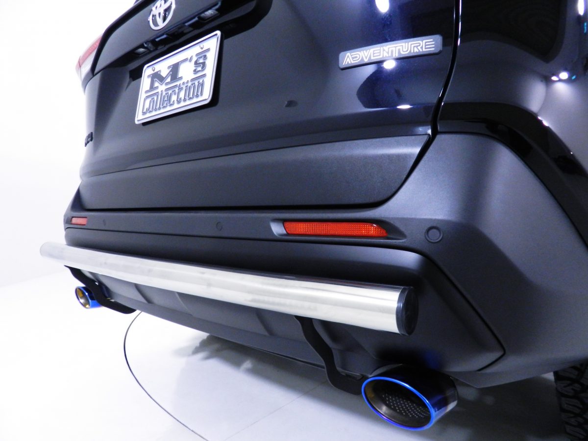 RAV4 リアバンパーガード（クロームポリッシュ）(エムズオート)