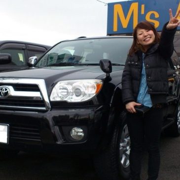 ハイラックスサーフ SSR-X LTD 4WD 女性オーナー様 ご納車｜2013年2月