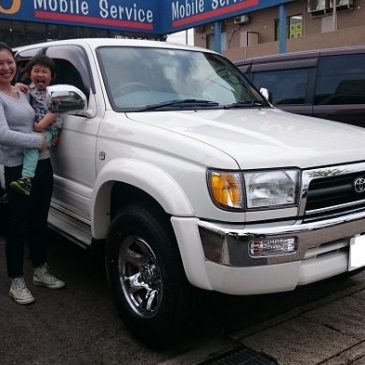 ハイラックスサーフ ホワイトサーフご納車！
