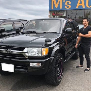 記念すべき一台目のお車！ハイラックスサーフご納車です★