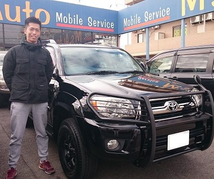 ハイラックスサーフ 埼玉県へM’sAutoのサーフが出発
