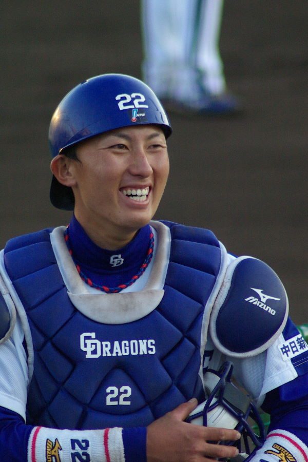 中日ドラゴンズ捕手時代の田中大輔氏の写真