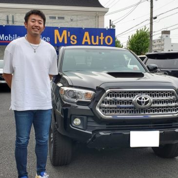 トヨタ タコマ 中日ドラゴンズ 濱田選手 納車