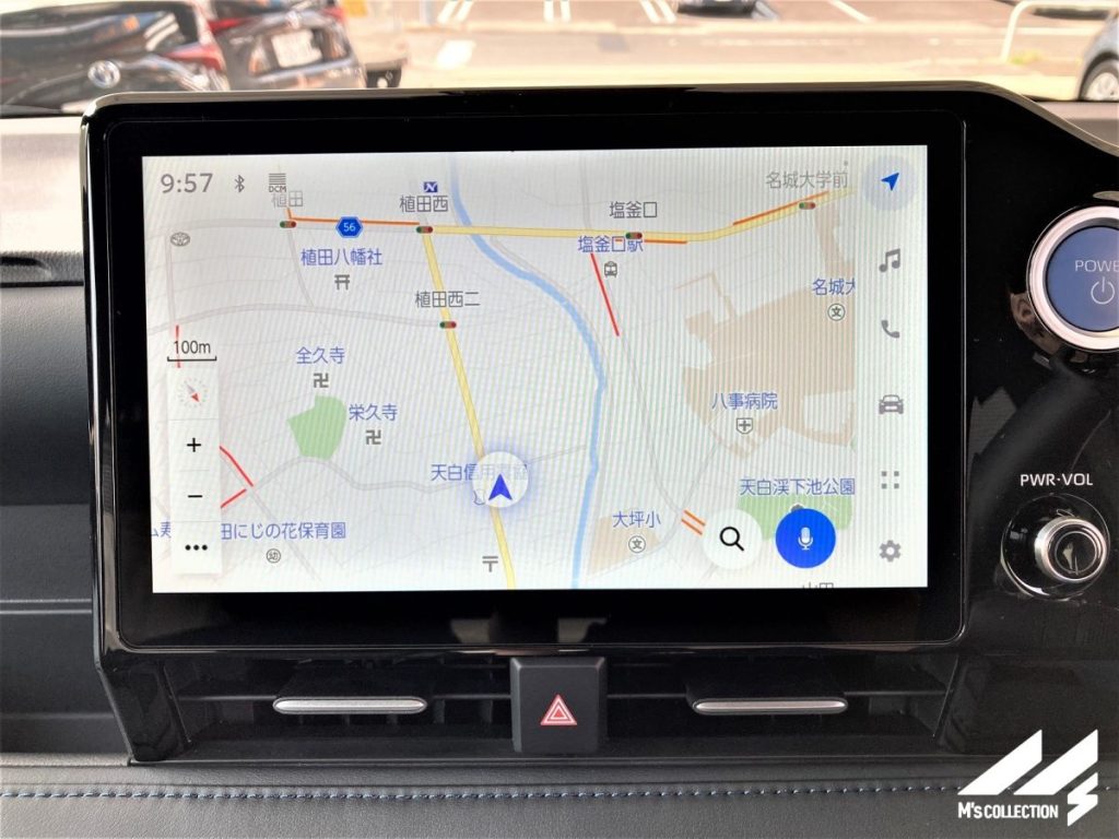 VOXYメーカーオプションの10.5インチディスプレイオーディオ、ナビゲーション地図画面