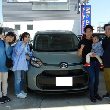 シエンタ カーキ色 10.5インチナビ付 ご納車ブログ(*^▽^*)
