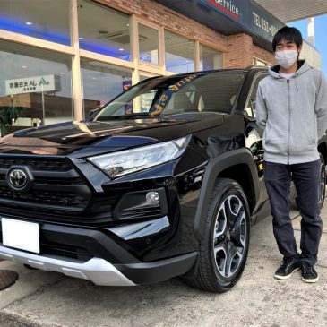 RAV4アドベンチャーをご納車納車はいつもウキウキです