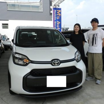 シエンタ パールカラーご納車しました