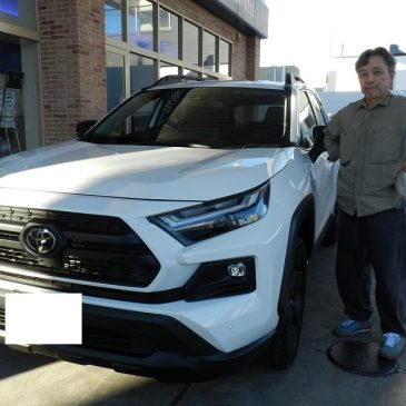 RAV4 ハイブリッド オフロードパッケージⅡ ホワイトカラーご納車ブログ