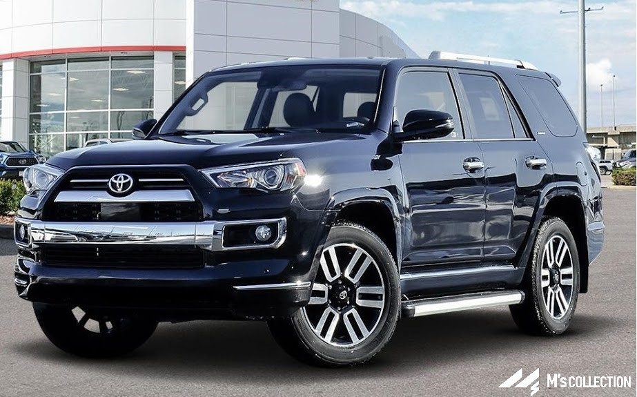 US TOYOTA 4RUNNER LIMITED ダークネイビーカラー 屋外でのフロント外観