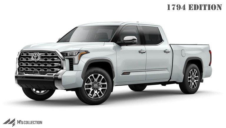 新型タンドラ 1794エディション ホワイトボディカラーの斜め前方外観