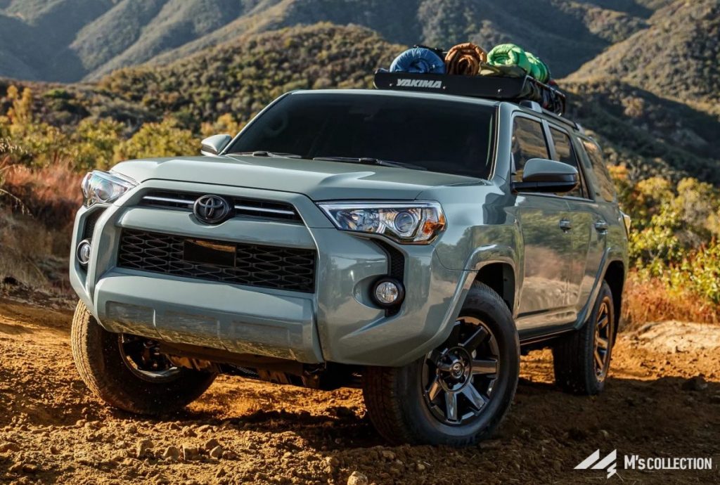 4RUNNER Trail Special Edition ルーフラック装着 オフロード走行中のフロント外観