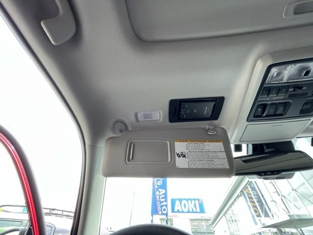 4RUNNER サンバイザーを開けるとETC本体が現れた様子